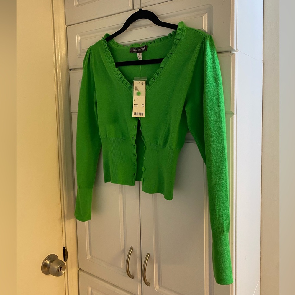 NWT UO Green Cardigan